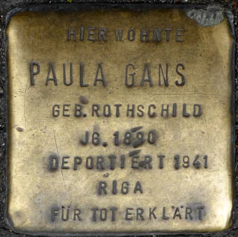 Paula Gans geb. Rothschild