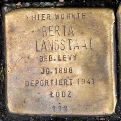 Berta Langstaat geb. Levy