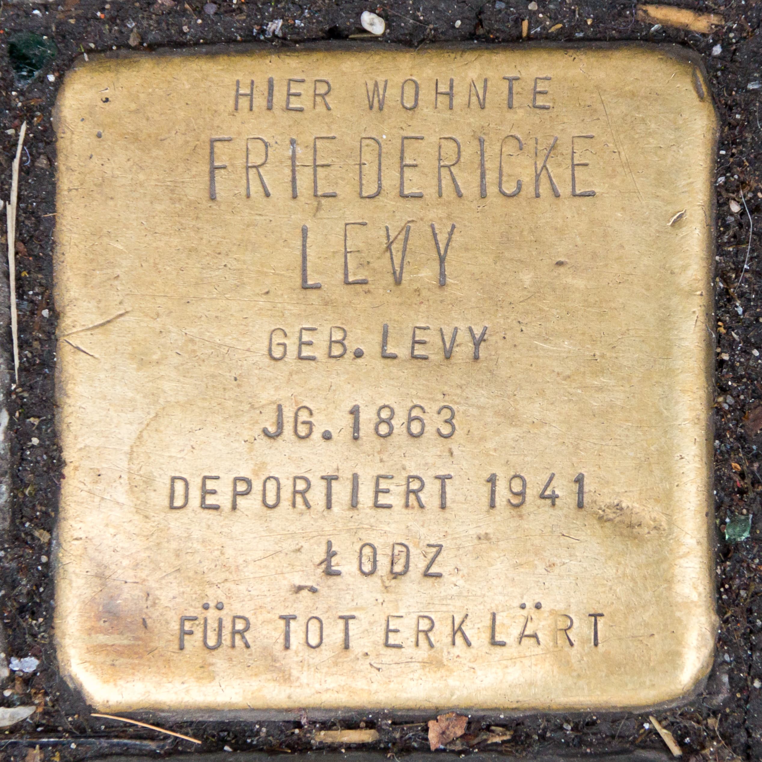 Friedericke Levy geb. Levy