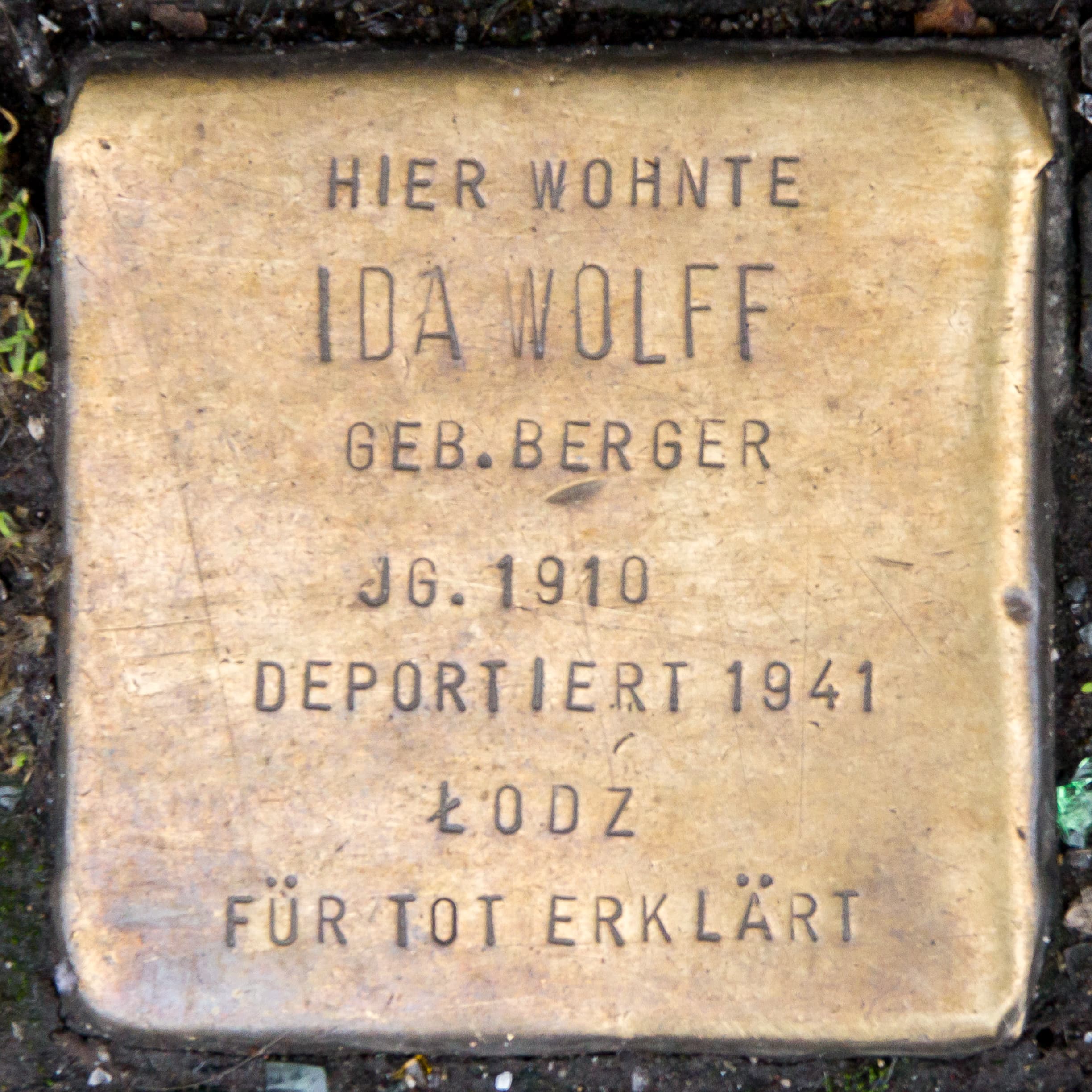 Ida Wolff geb. Berger