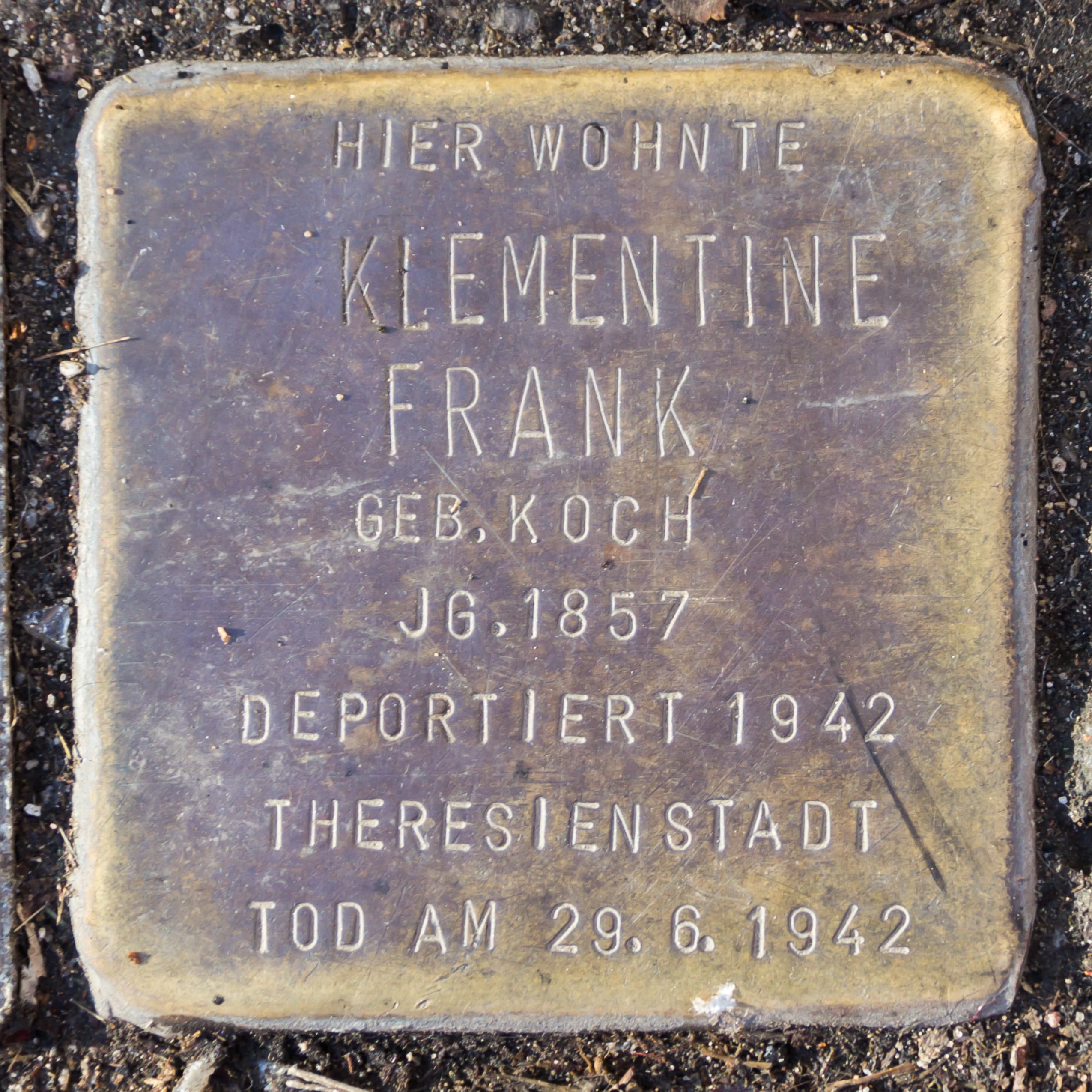 Klementine Frank geb. Koch