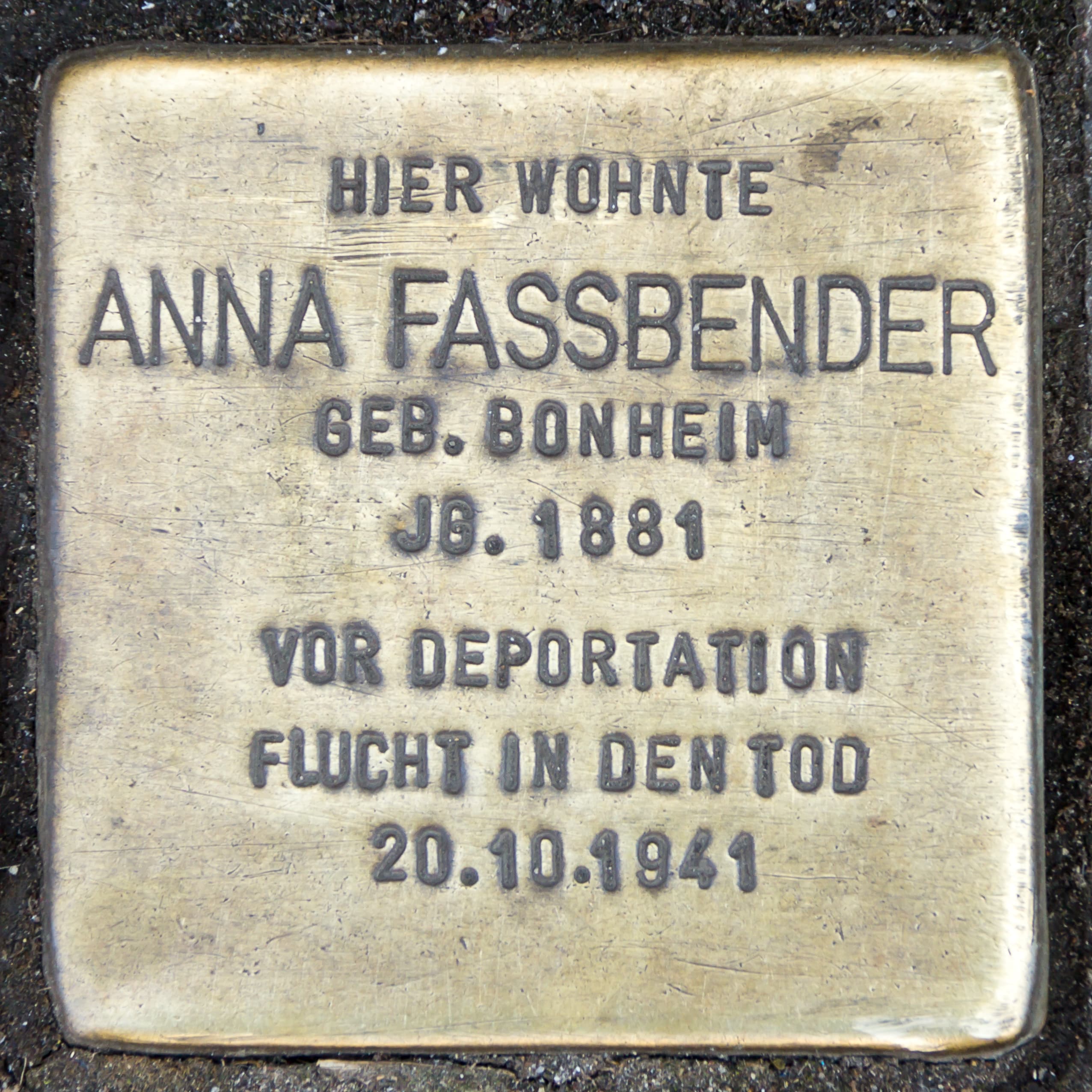 Anna Fassbender, geb. Bonheim