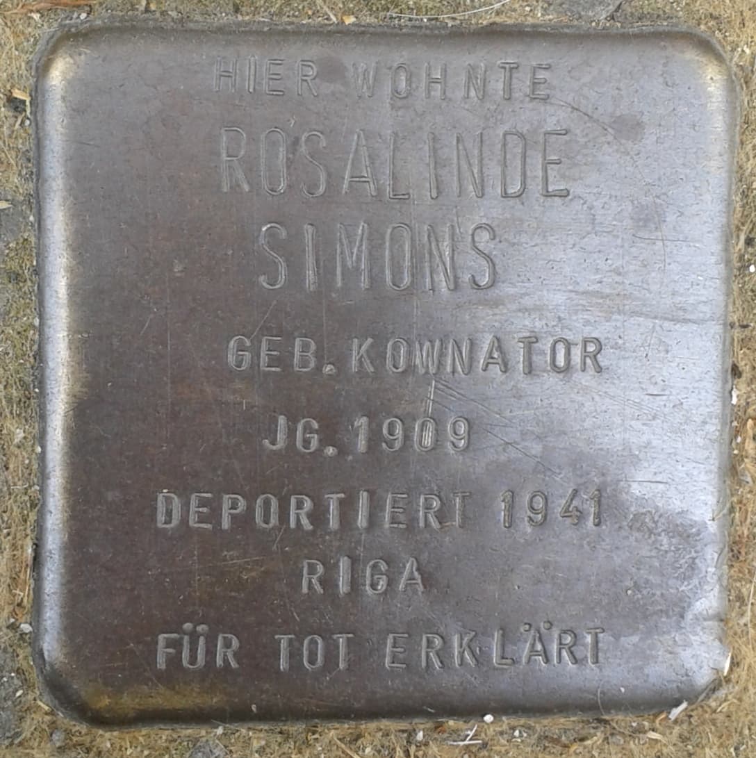 Rosalinde Simons geb. Kownator