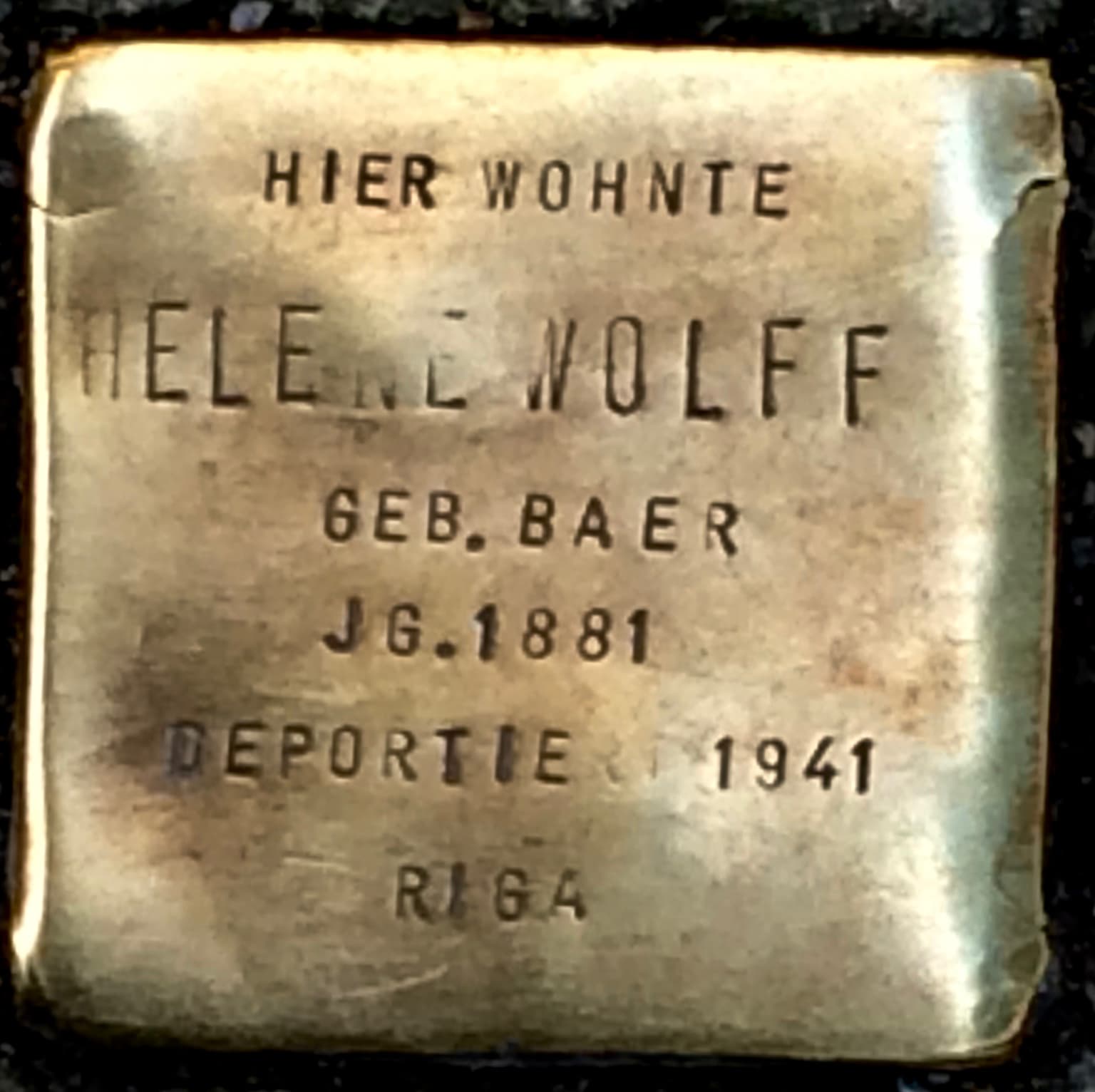 Helene Wolff geb. Baer
