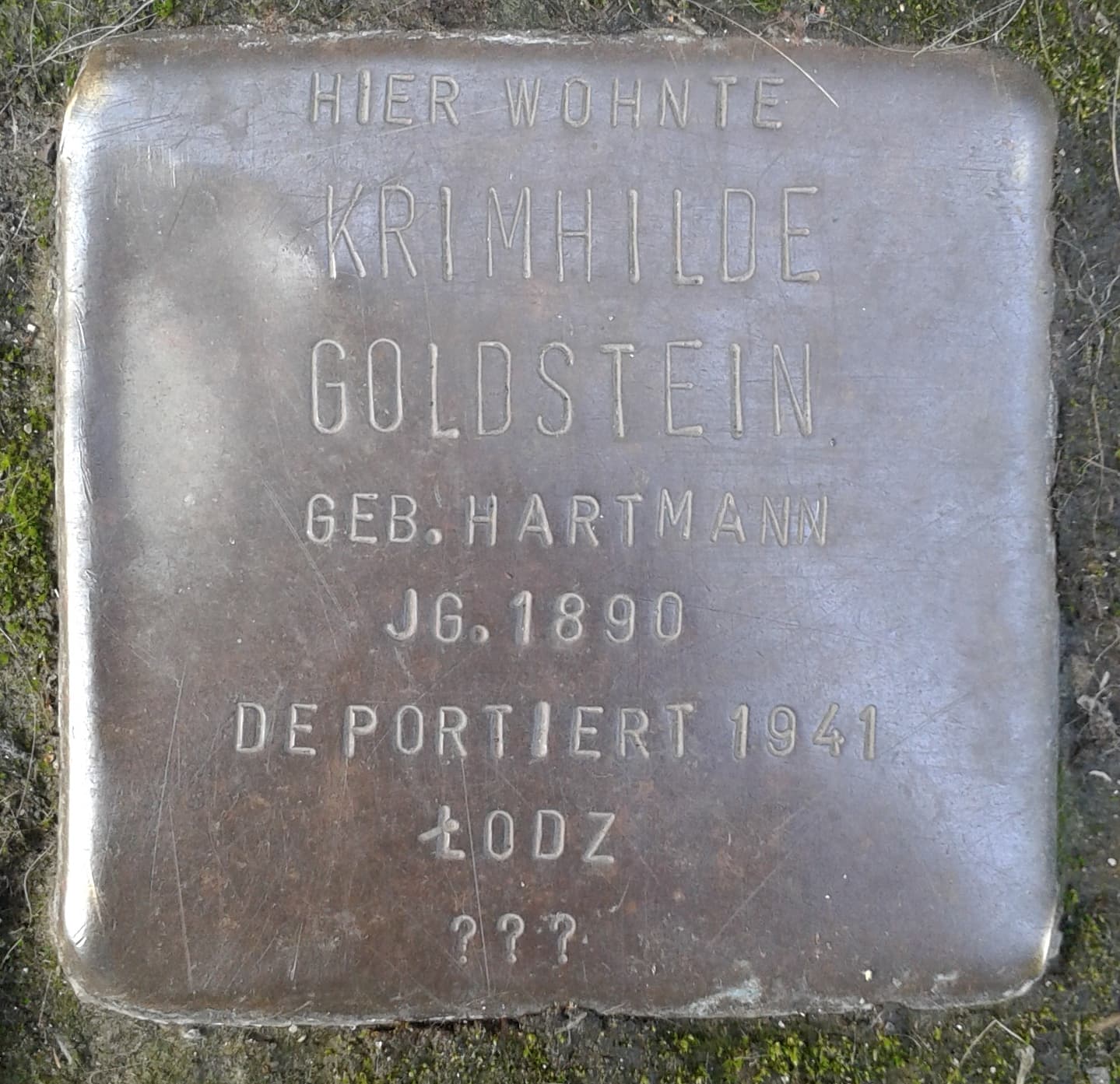 Krimhilde Goldstein geb. Hartmann