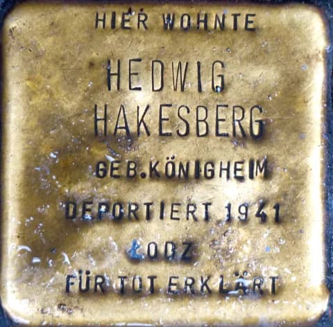 Hedwig Hakesberg geb. Königheim