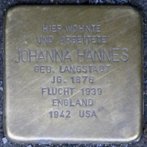 Johanna Hannes geb. Langstadt