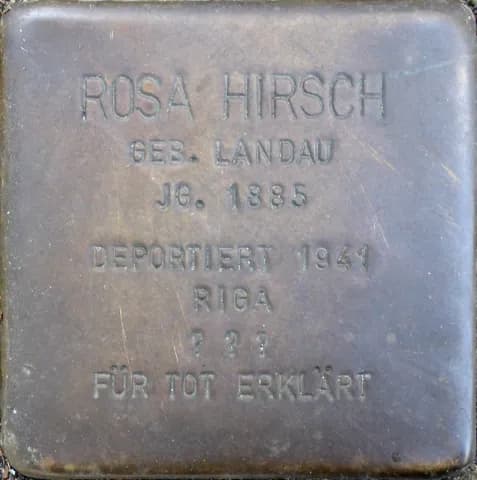 Rosa Hirsch geb. Landau
