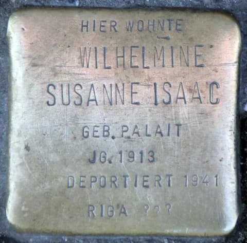 Wilhelmine Susanne Isaac geb. Palait