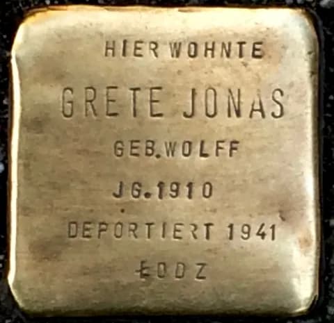 Grete Jonas geb. Wolff