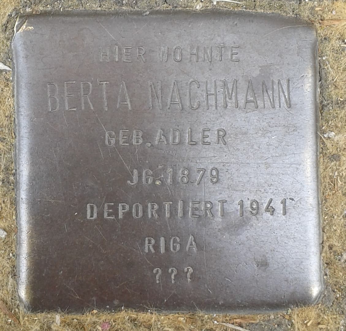 Berta Nachmann geb. Adler