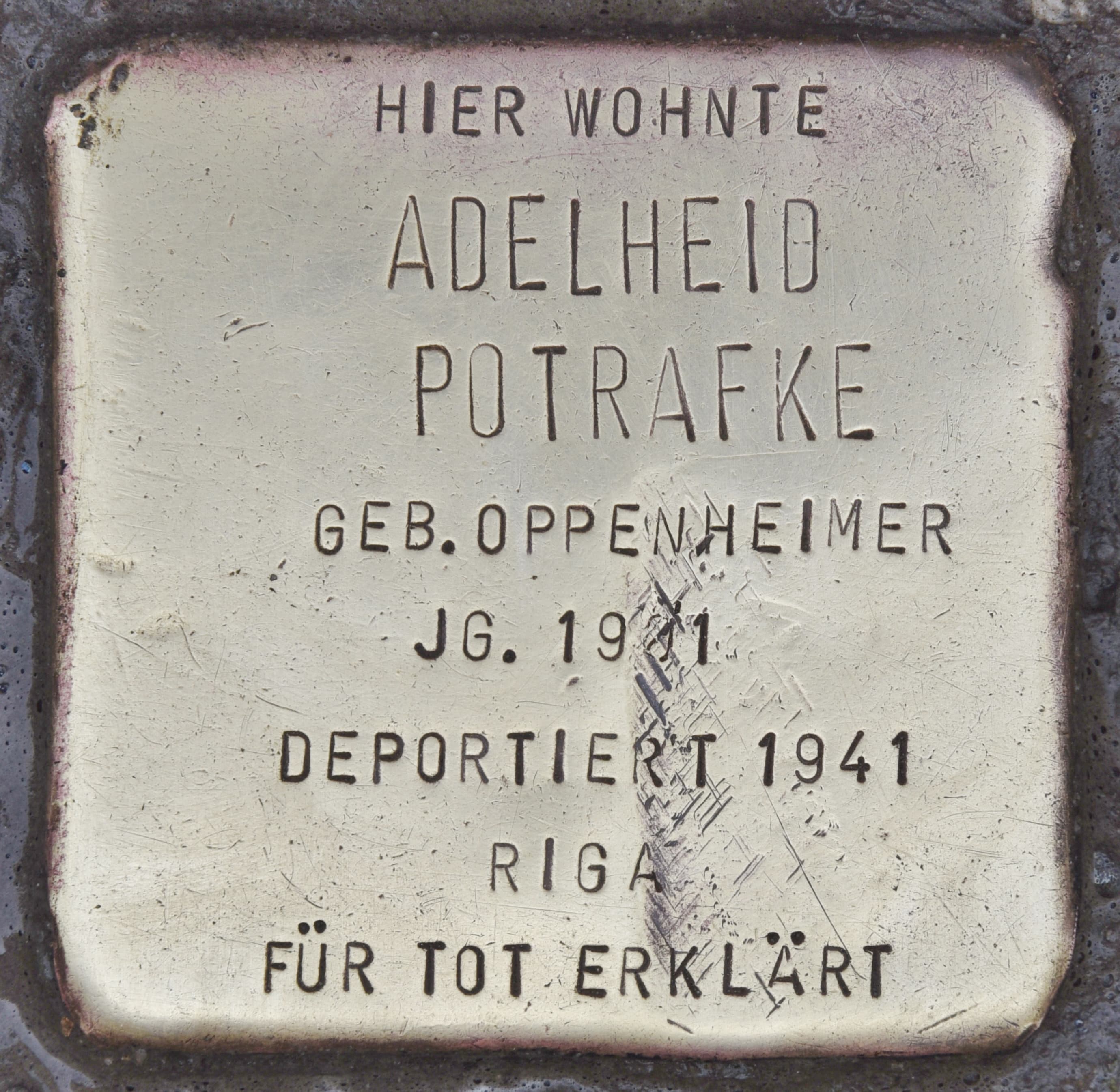 Adelheid Potrafke geb. Oppenheimer