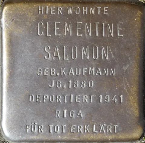 Clementine Salomon geb. Kaufmann