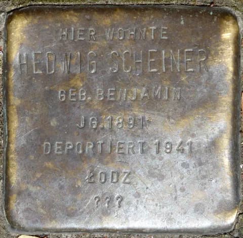 Hedwig Scheiner geb. Benjamin