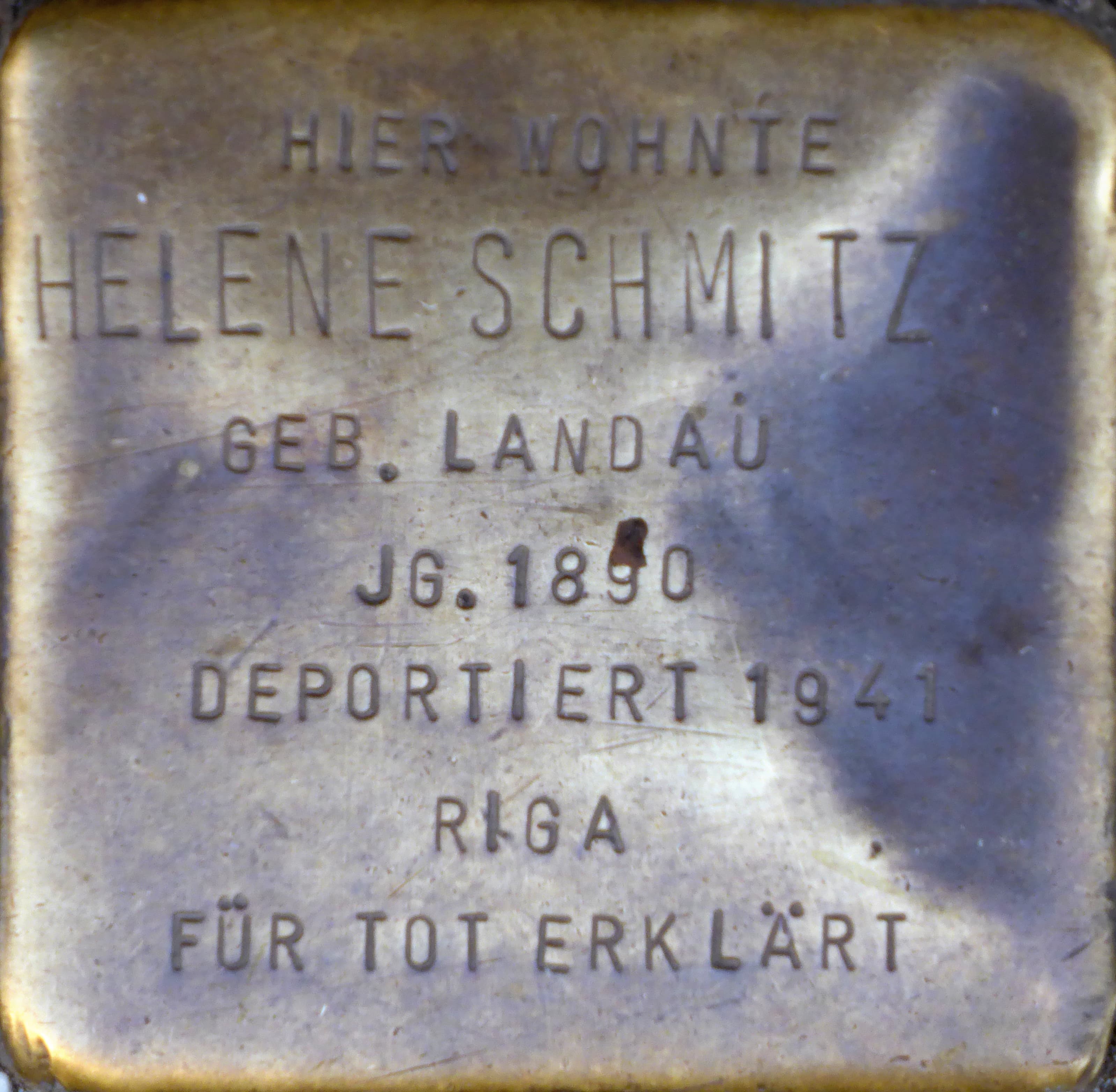 Helene Schmitz geb. Landau