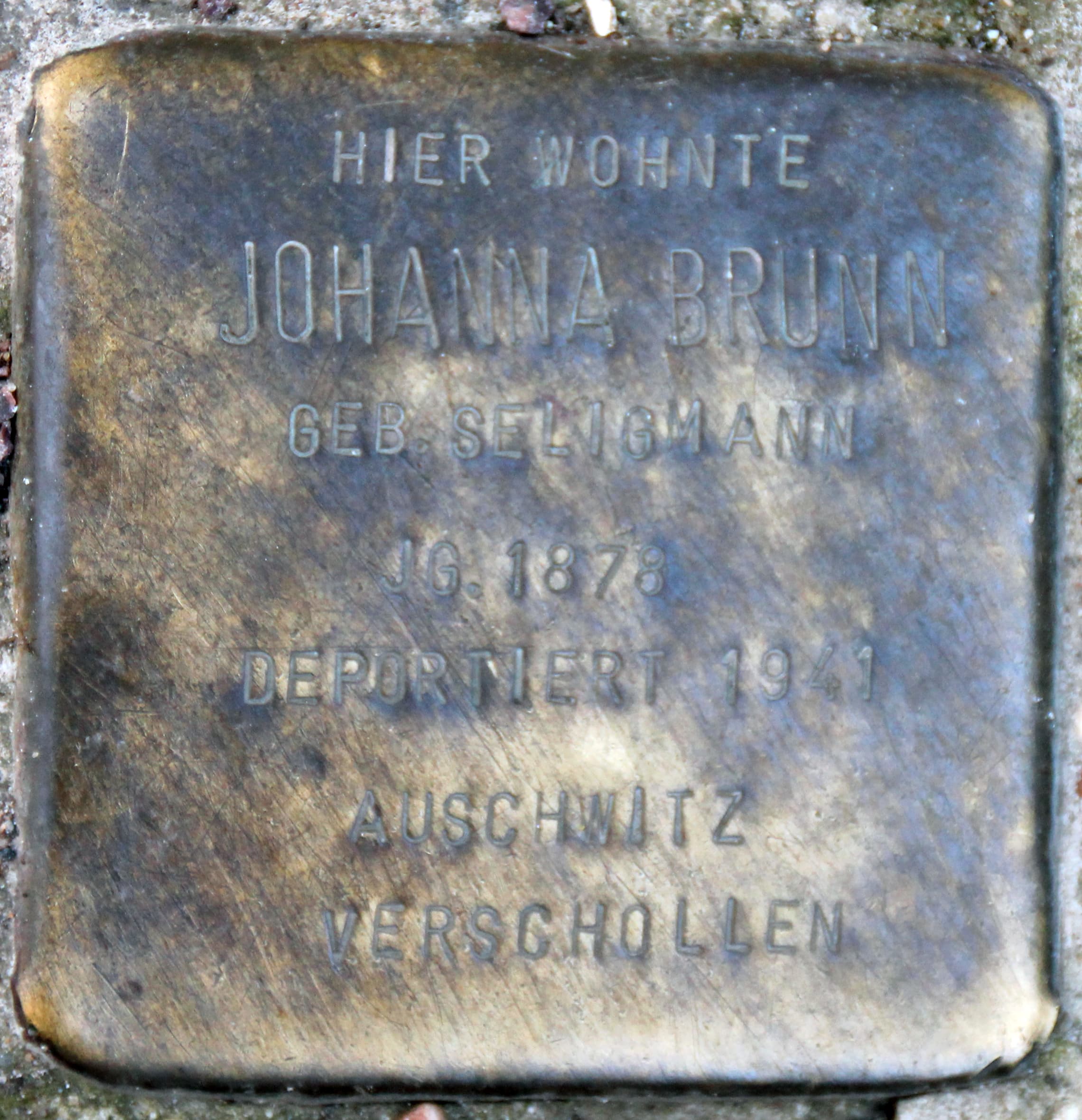Johanna Brunn geb. Seligmann
