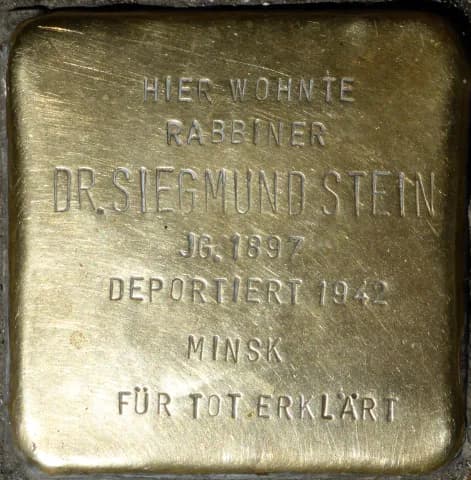 Rabbiner Dr. Siegmund Stein
