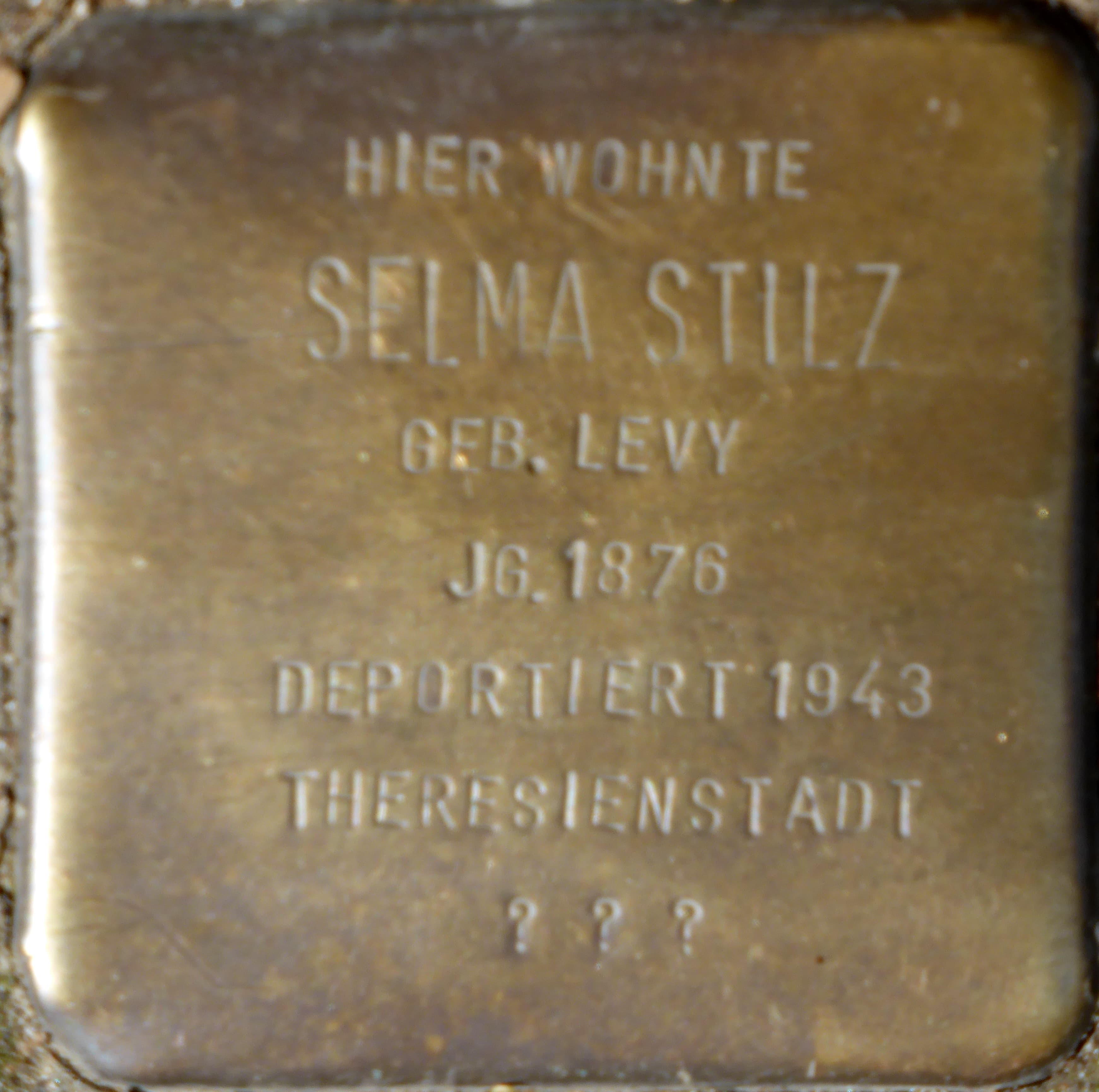 Selma Stilz geb. Levy