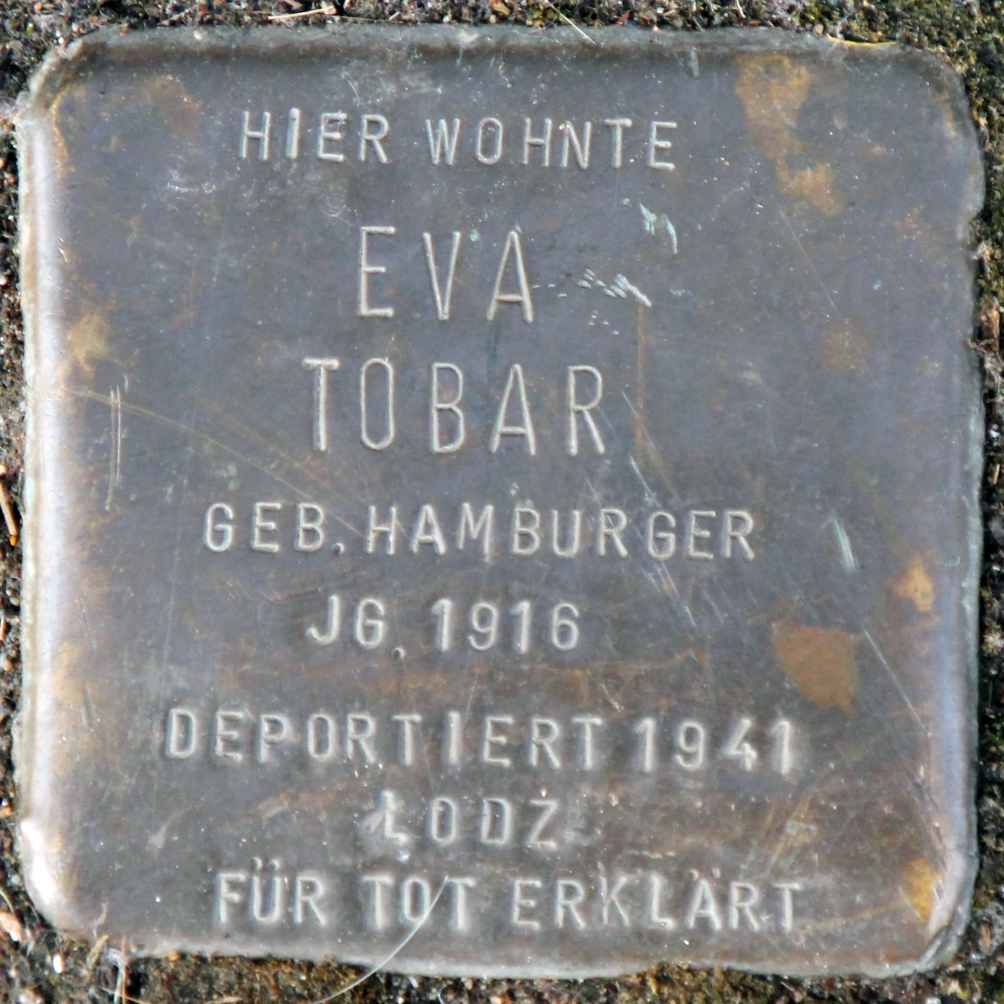 Eva Tobar geb. Hamburger
