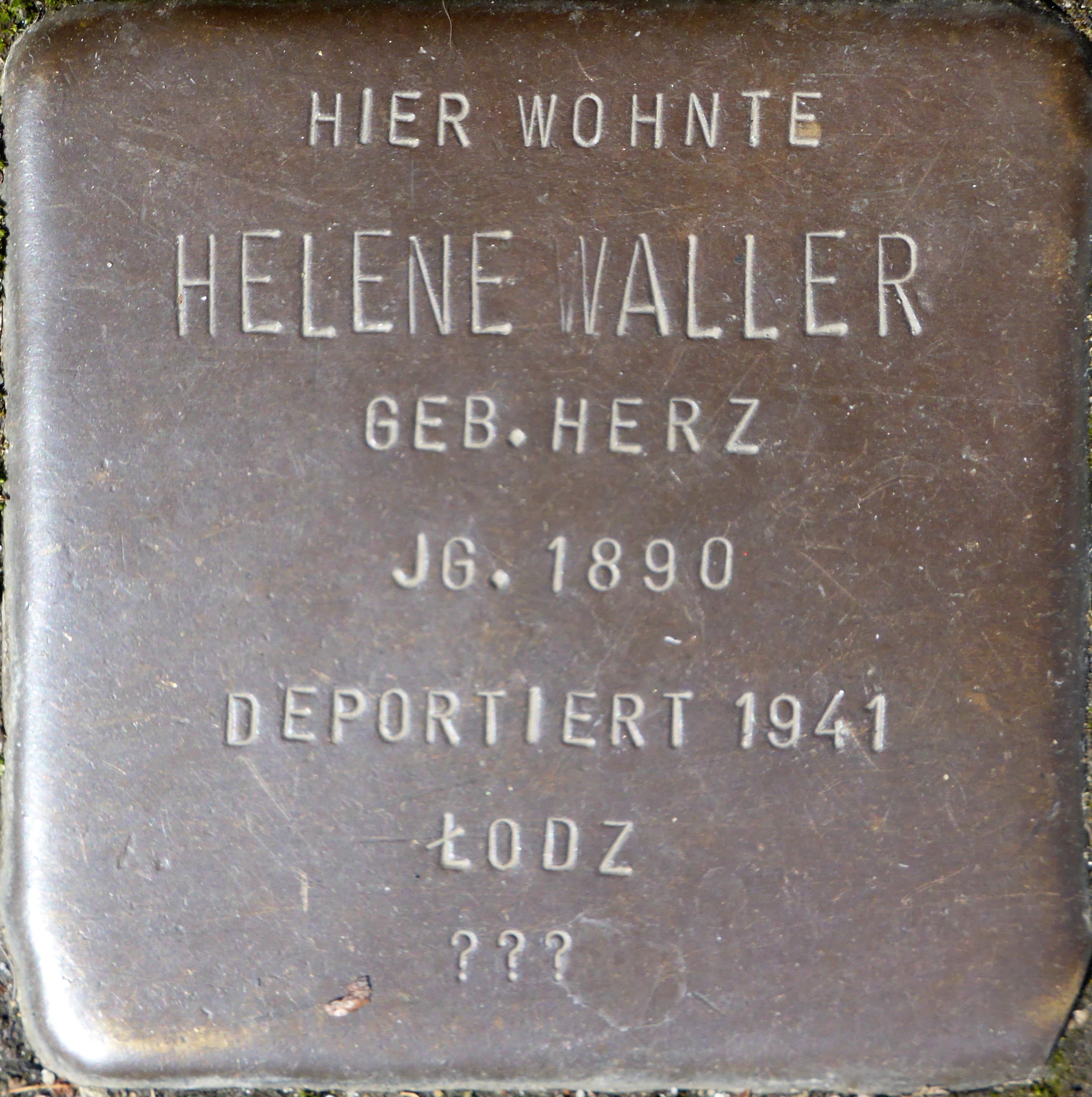 Helene Waller geb. Herz