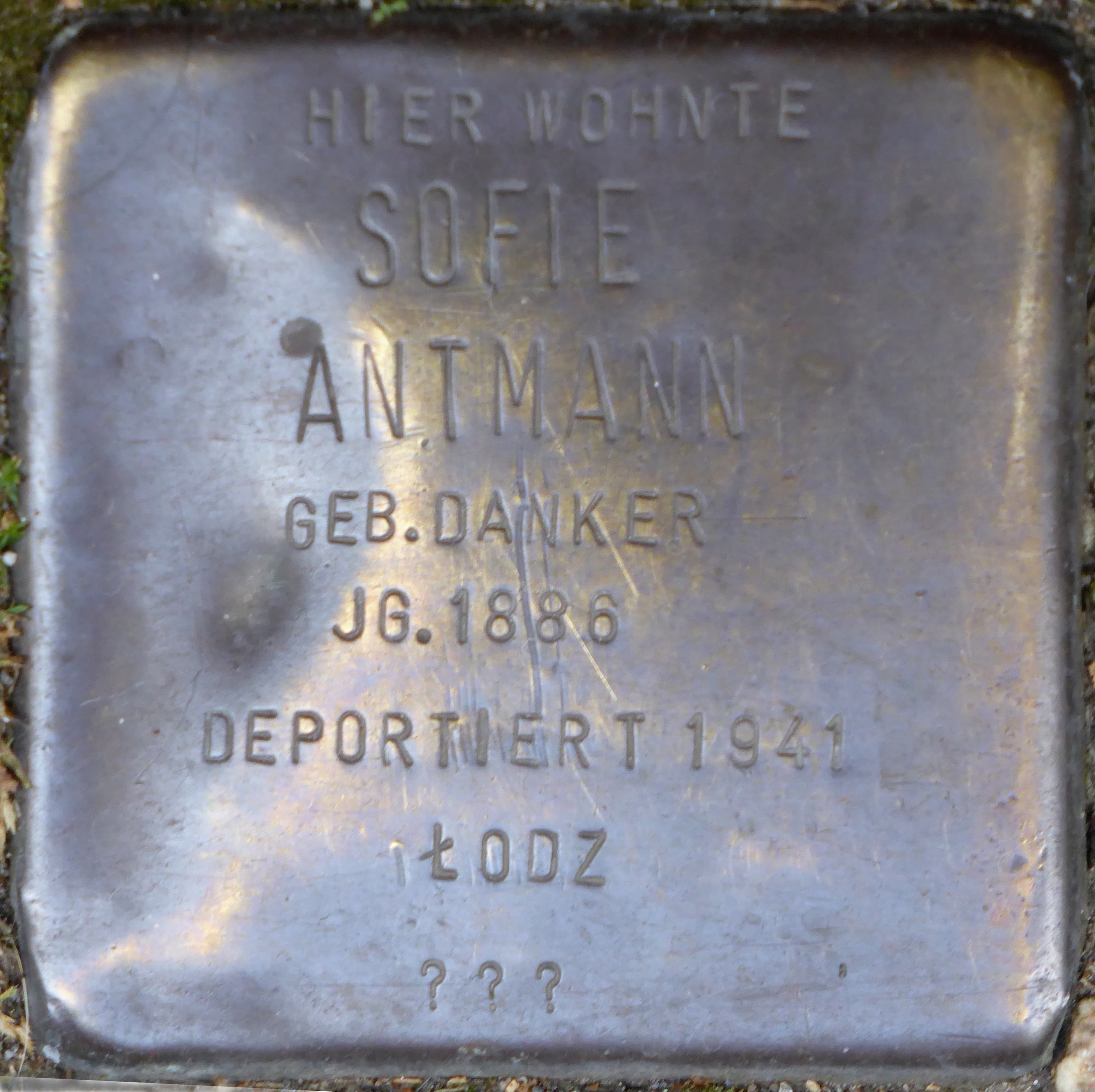 Sofie Antmann geb. Danker