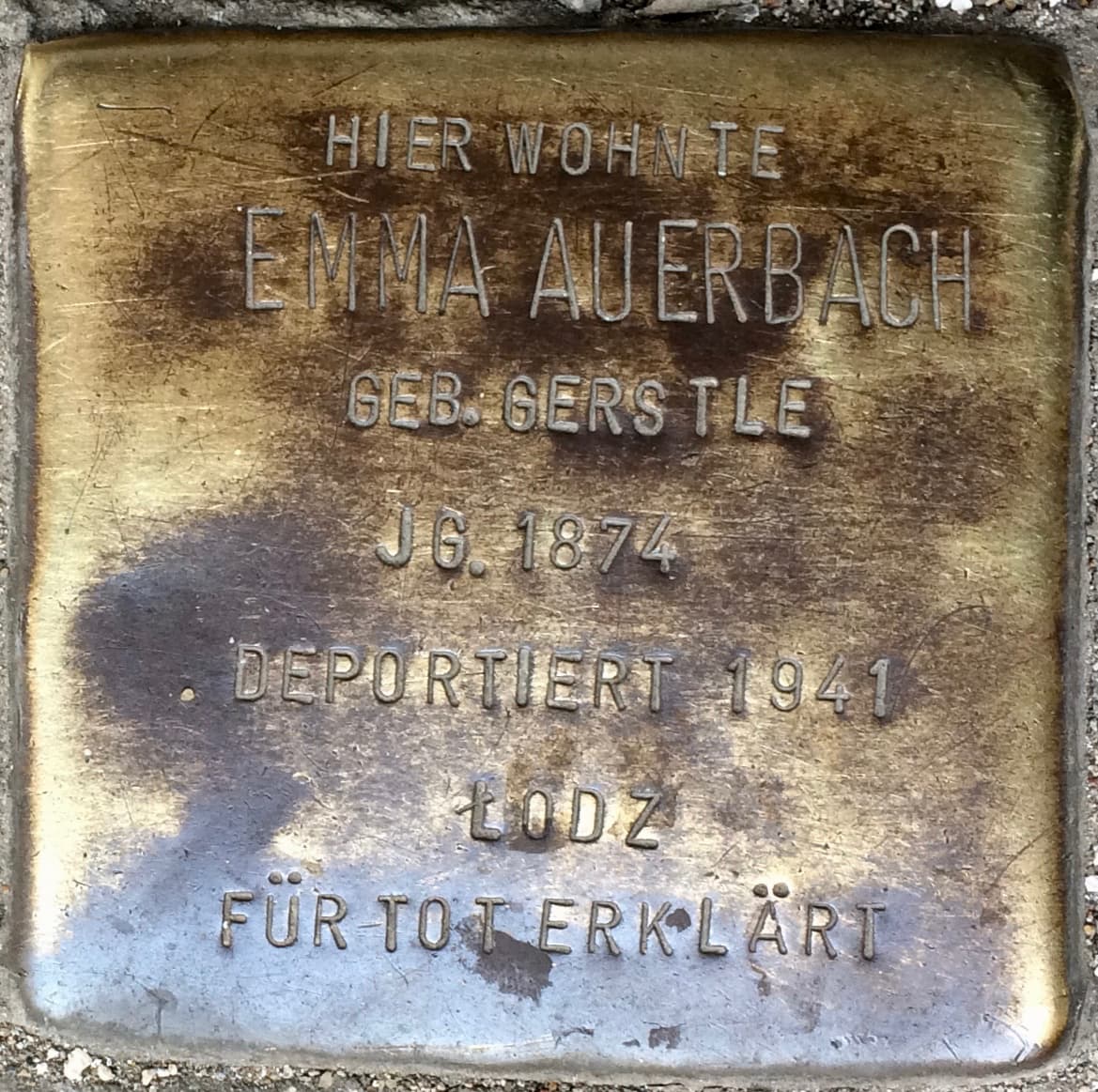 Emma Auerbach geb. Gerstle