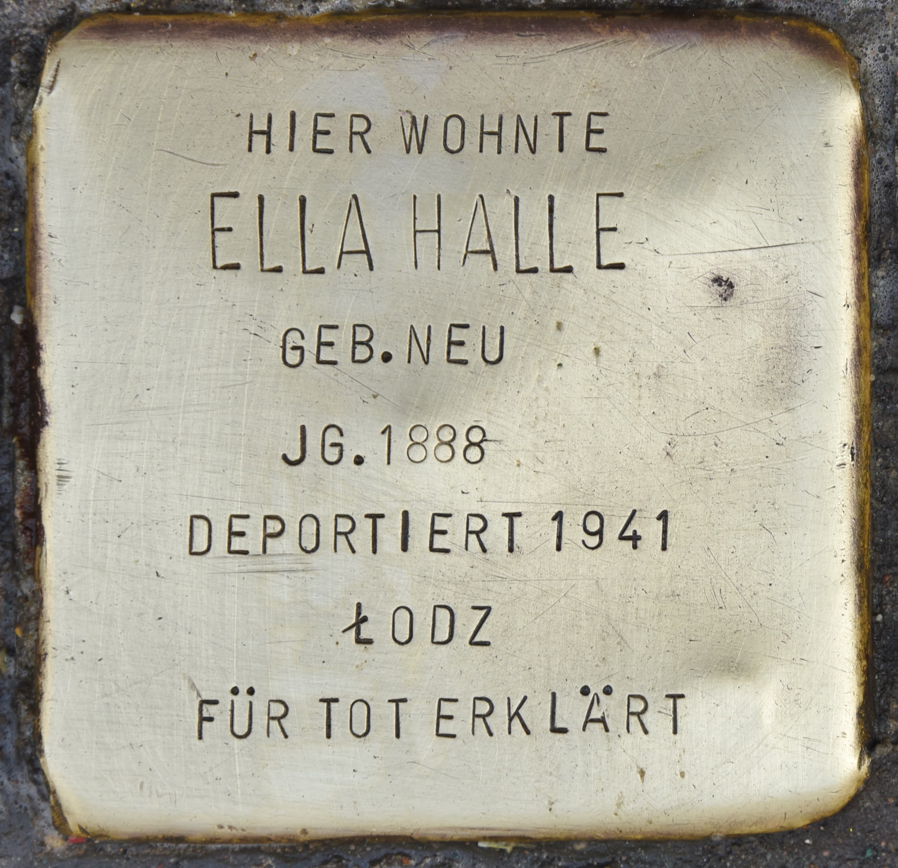 Ella Halle geb. Neu