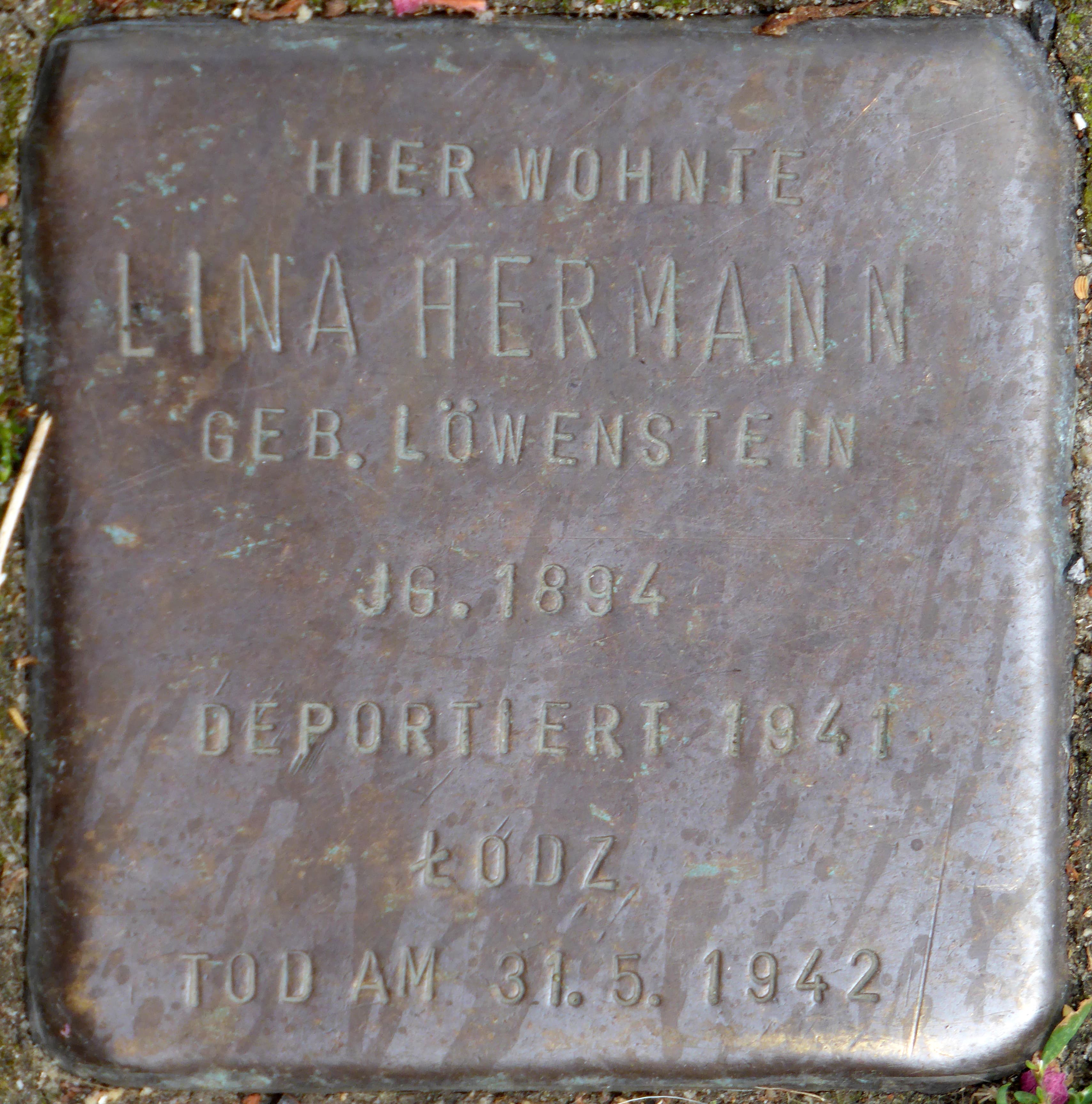 Lina Hermann geb. Löwenstein