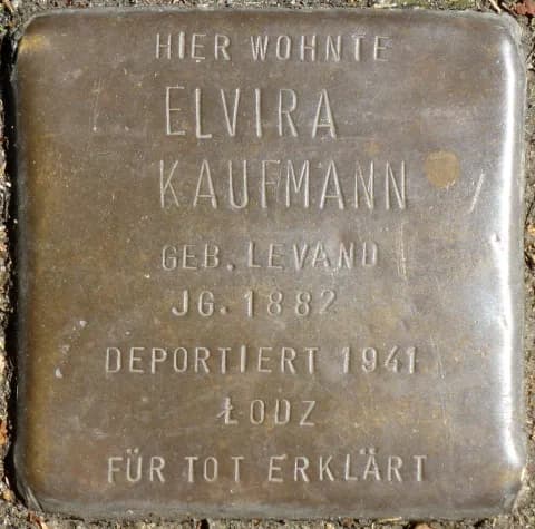 Elvira Kaufmann geb. Levand