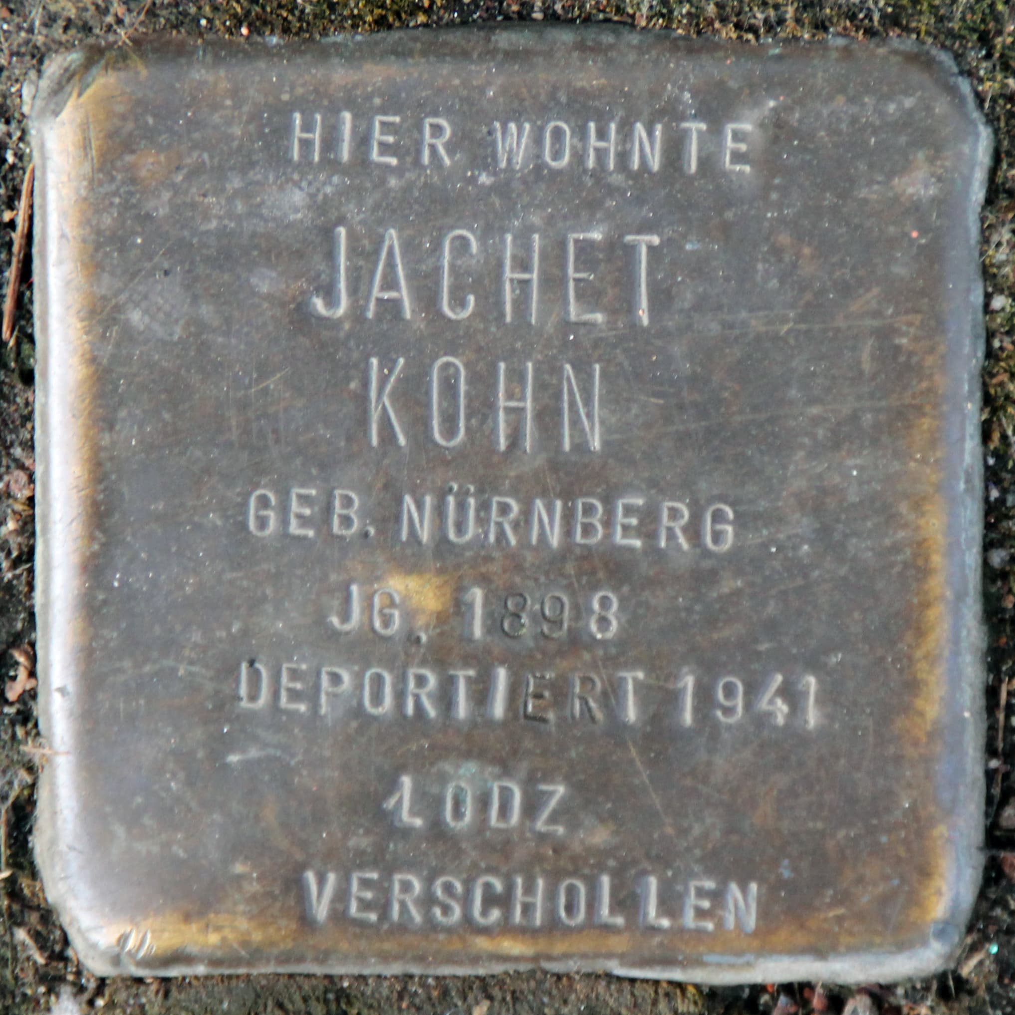 Jachet Kohn geb. Nürnberg