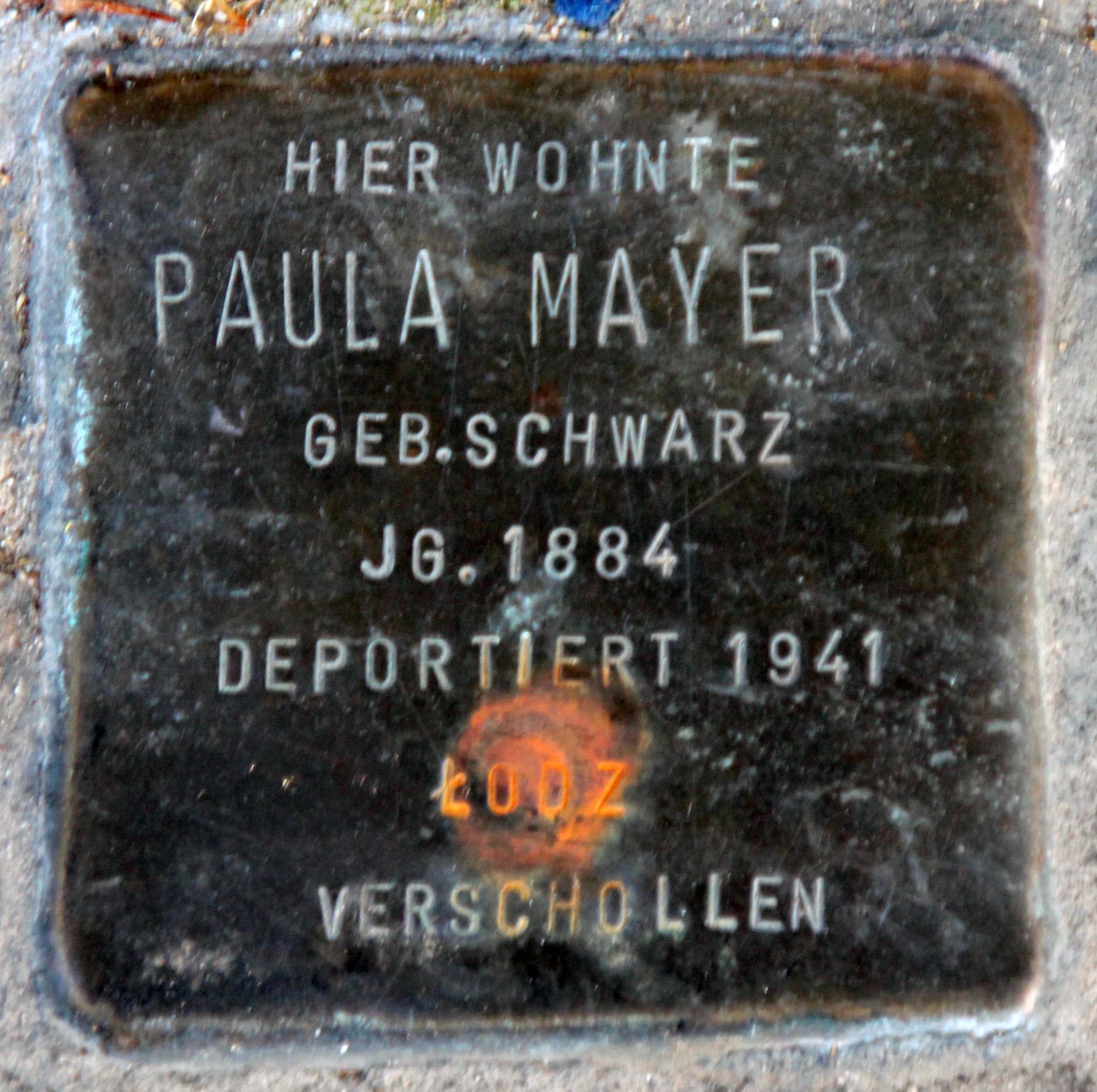 Paula Mayer geb. Schwarz