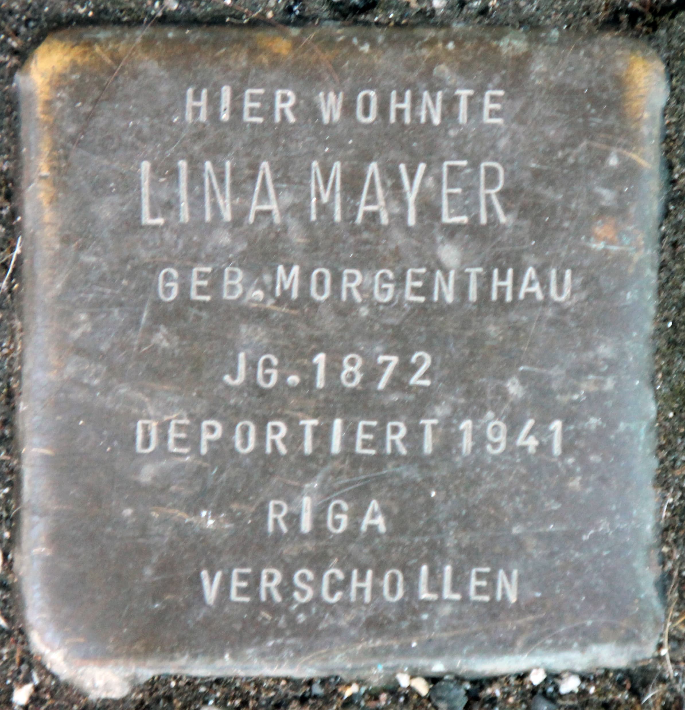 Lina Mayer geb. Morgenthau