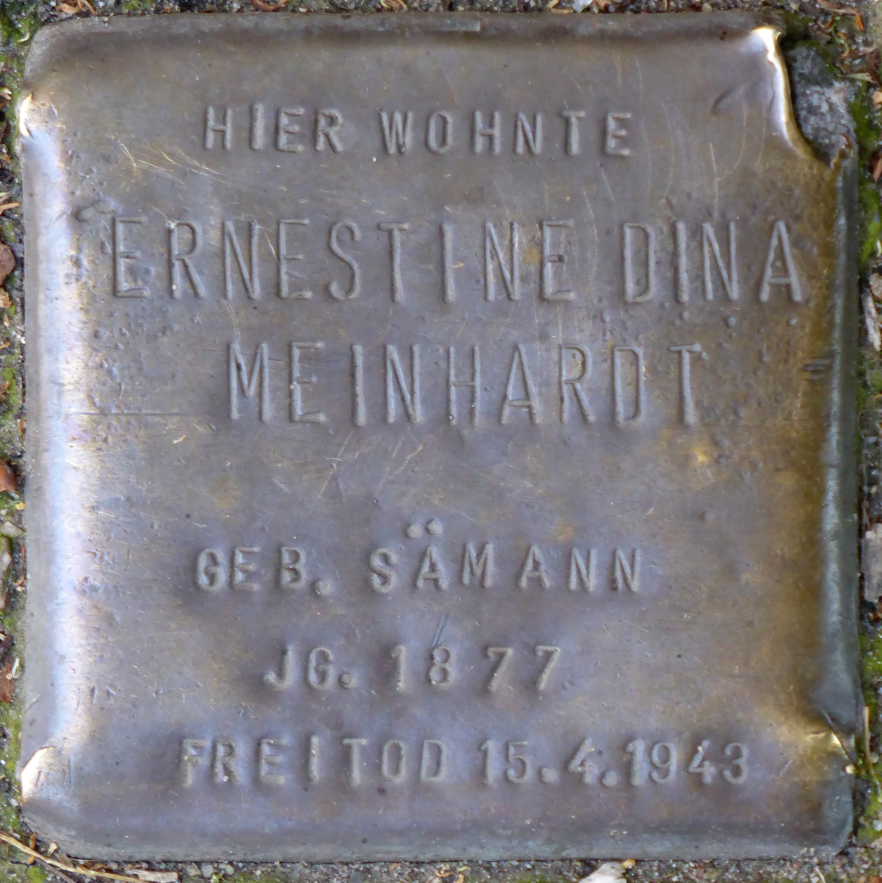 Ernestine Dina Meinhardt geb. Sämann