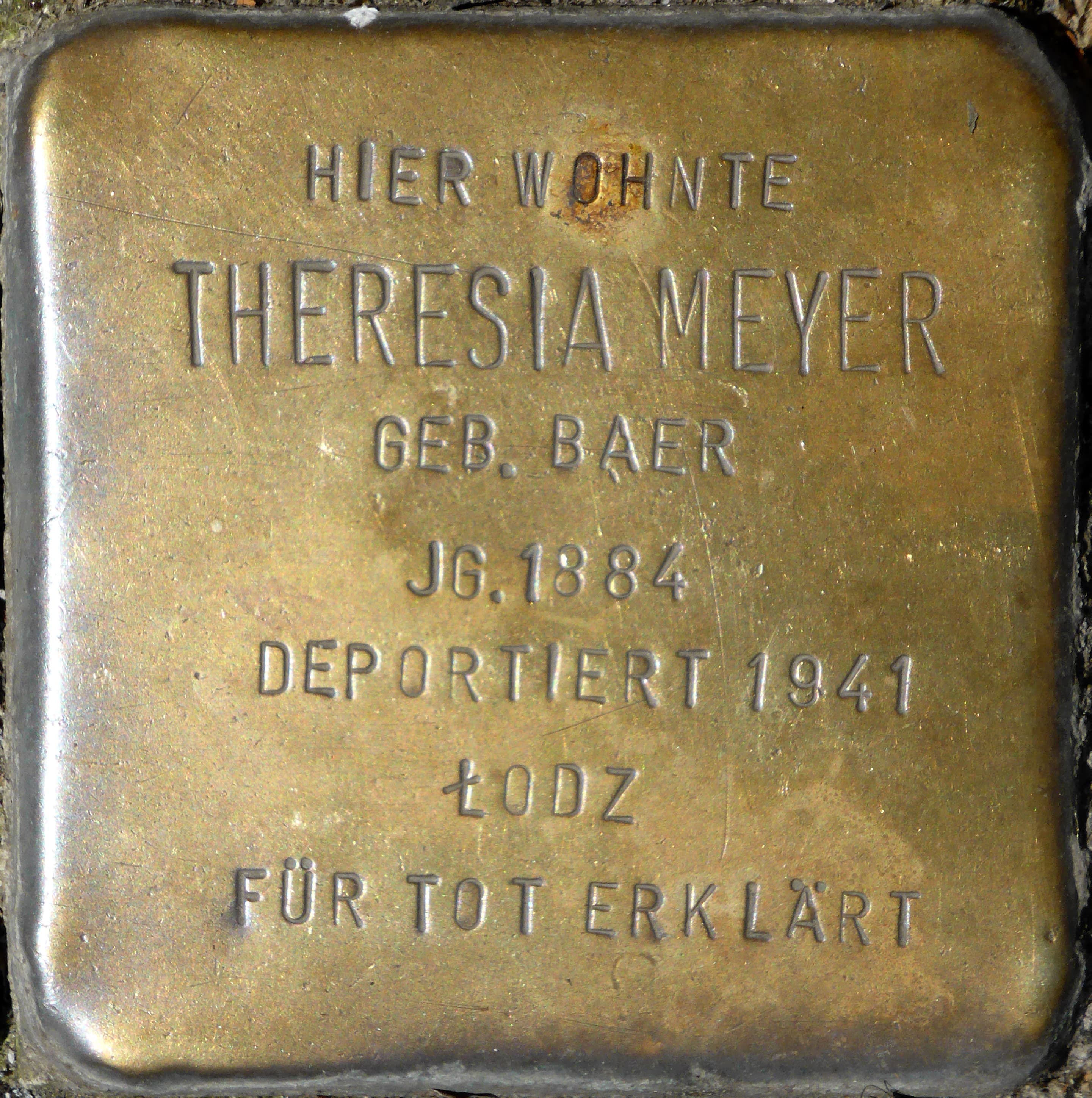 Theresia Meyer geb. Baer