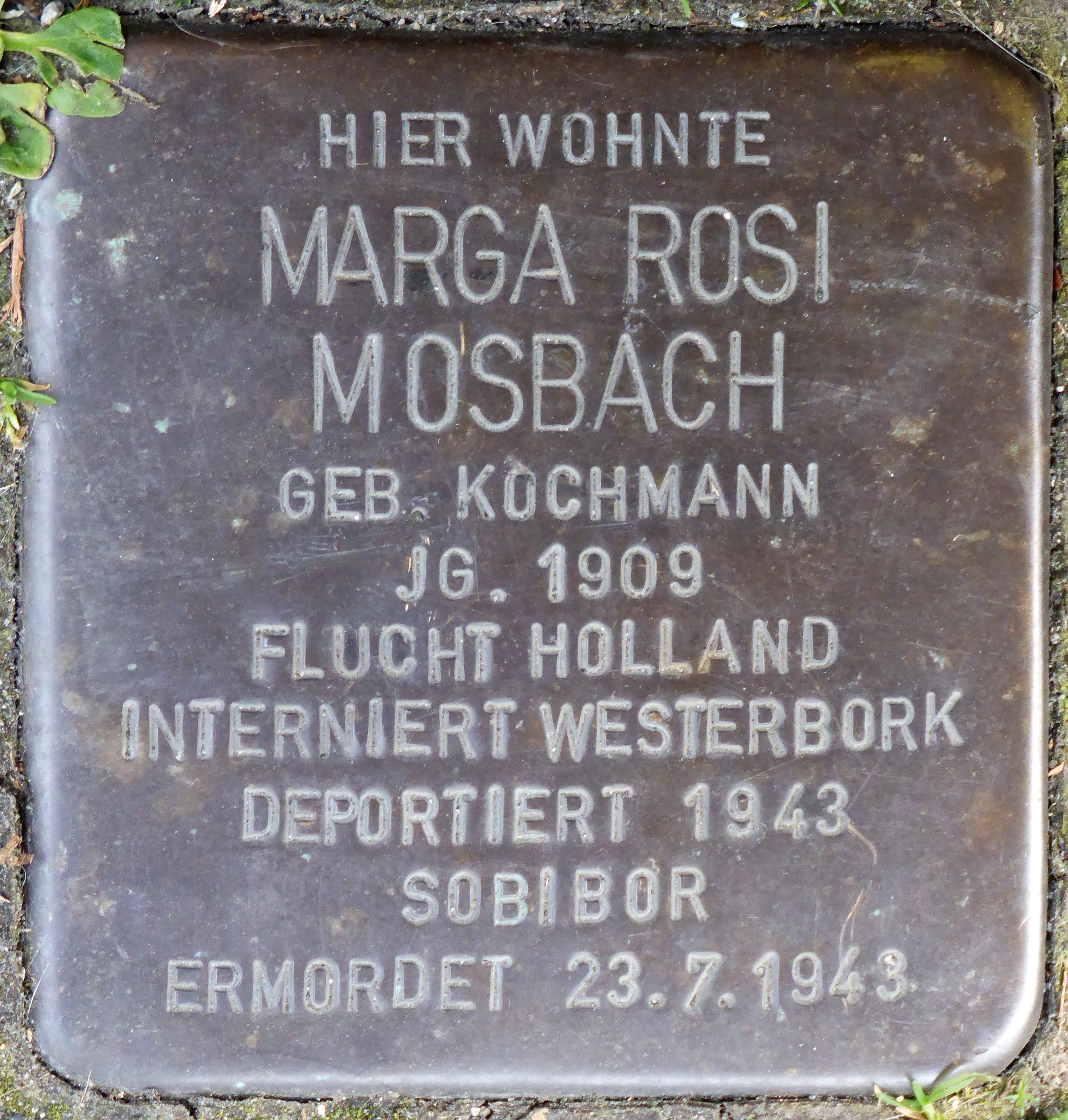 Marga Rosi Mosbach geb. Kochmann