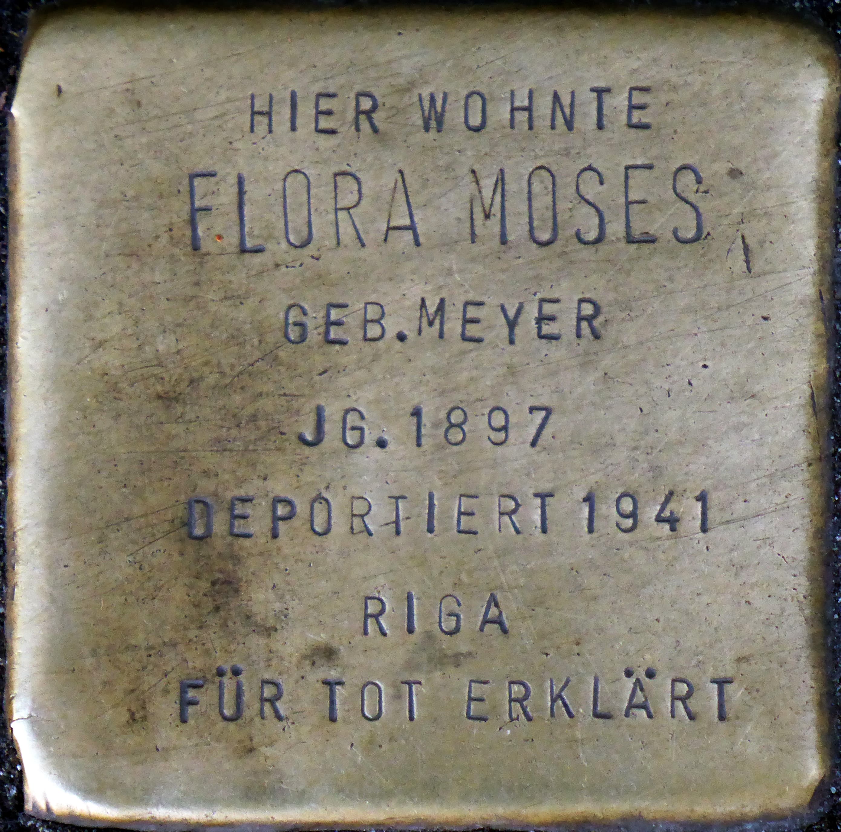 Flora Moses geb. Meyer