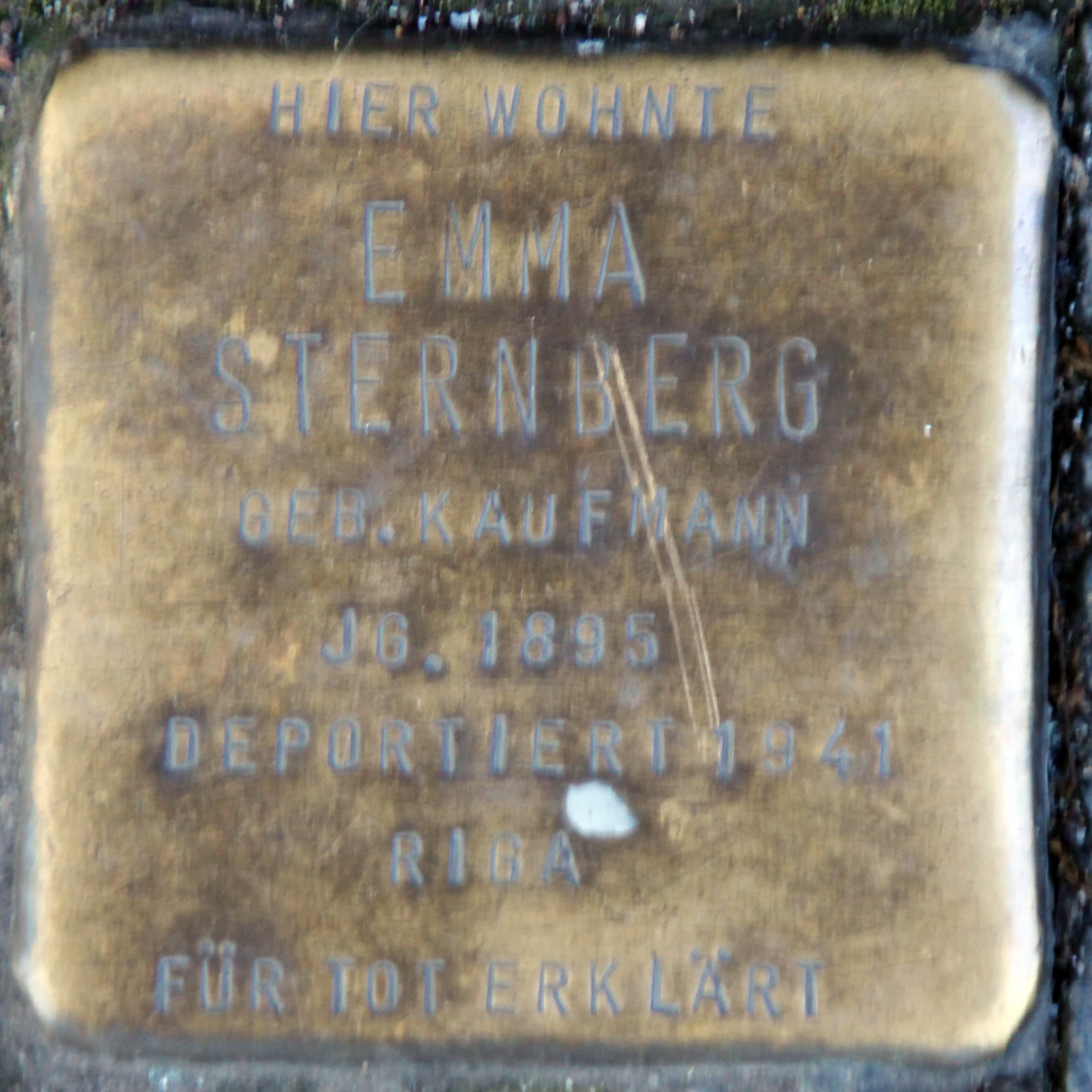 Emma Sternberg geb. Kaufmann