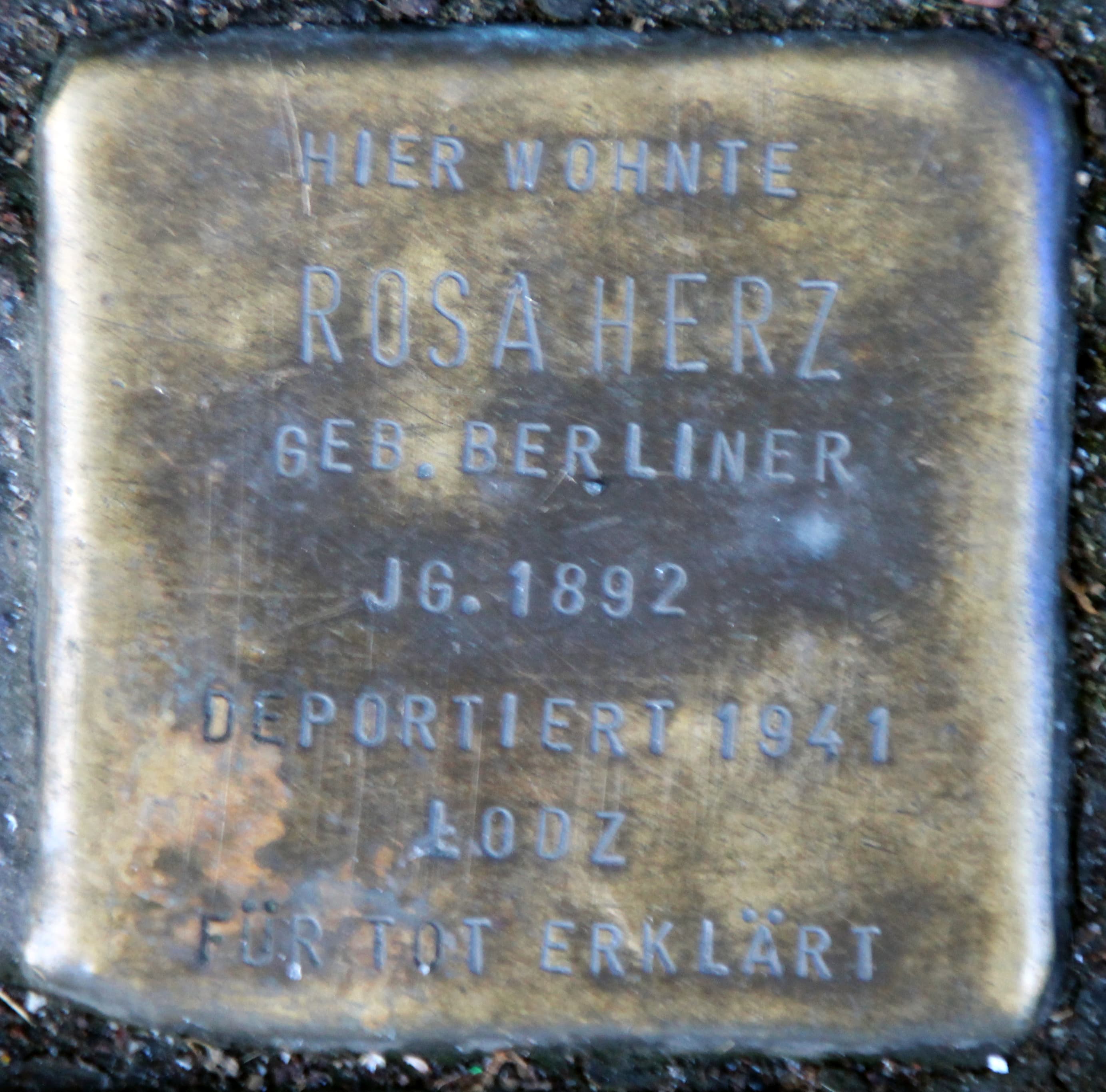 Rosa Herz geb. Berliner
