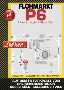Flohmarkt P6 - P6 Parkplatz vom RheinEnergieStadion